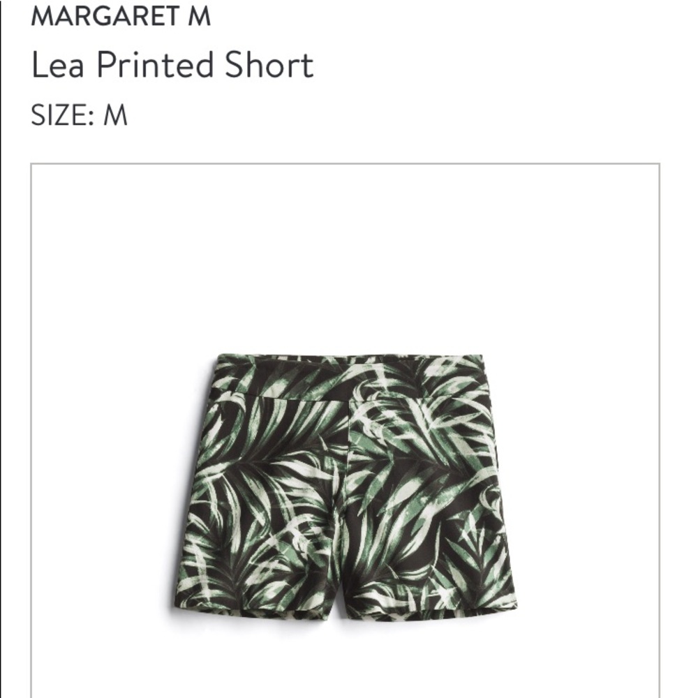 Leaf Print Shorts by Margaret M